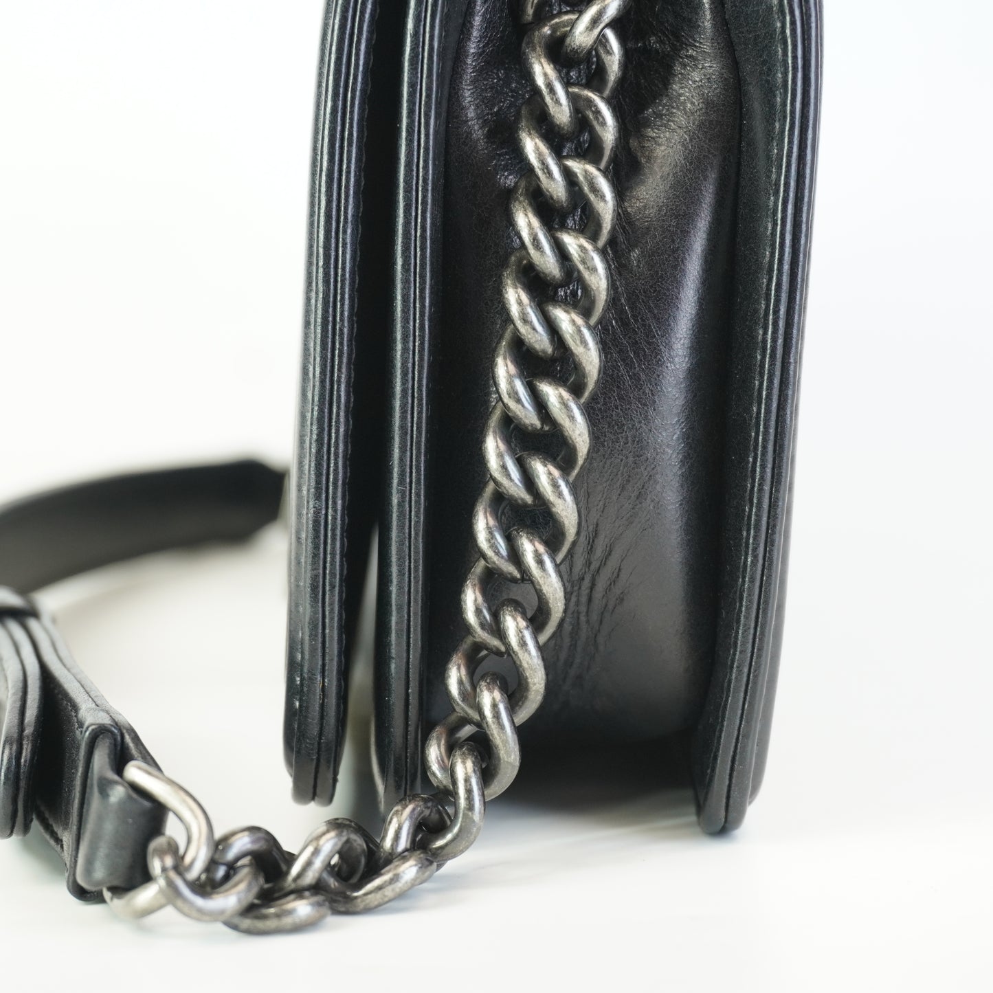 Chanel Le Boy Long Clutch Bag Black SHW