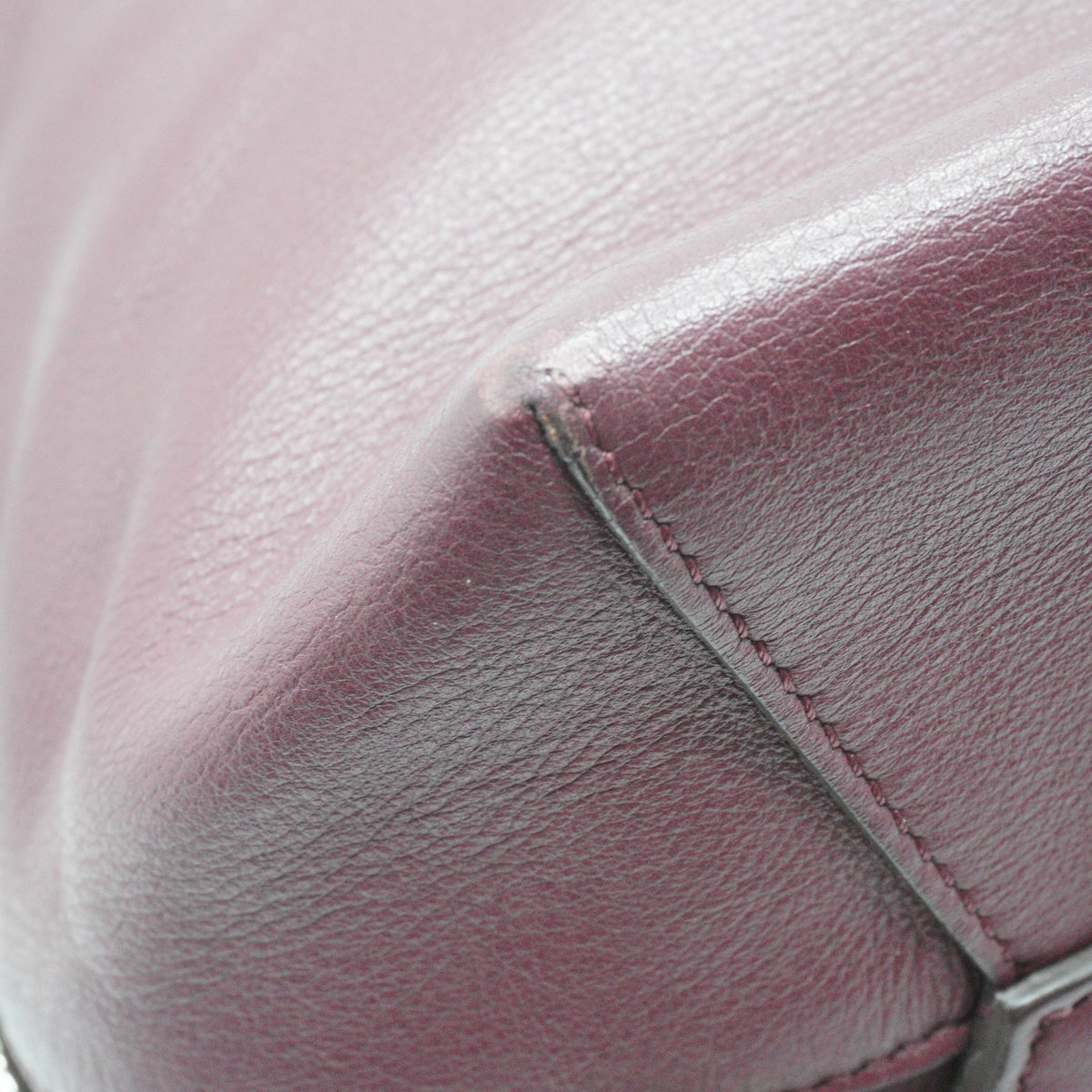 Givenchy Infinity Chain Large Calfskin Bucket Burgundy Bag