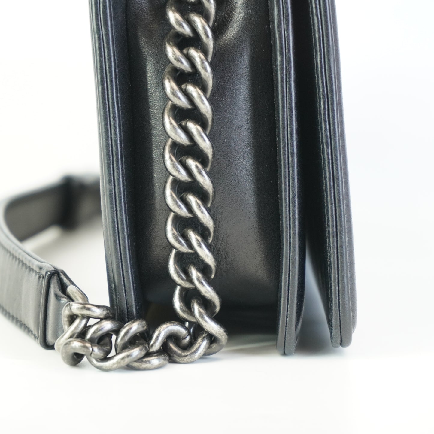 Chanel Le Boy Long Clutch Bag Black SHW