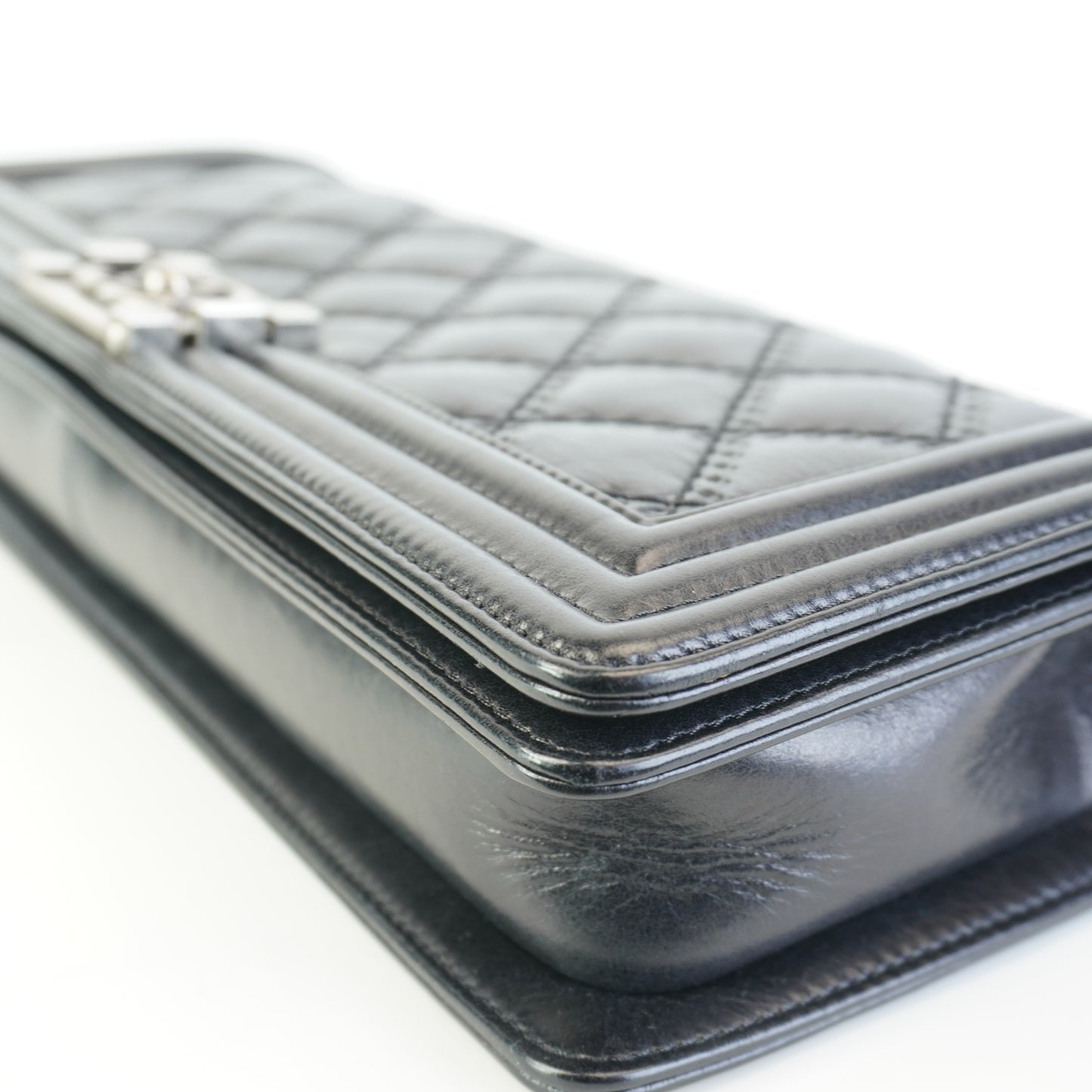 Chanel Le Boy Long Clutch Bag Black SHW