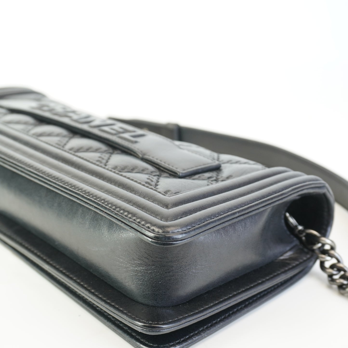 Chanel Le Boy Long Clutch Bag Black SHW