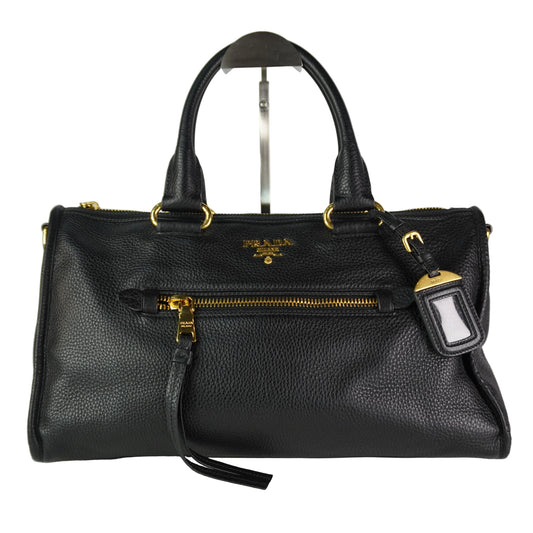 Prada Vitello Daino Black
