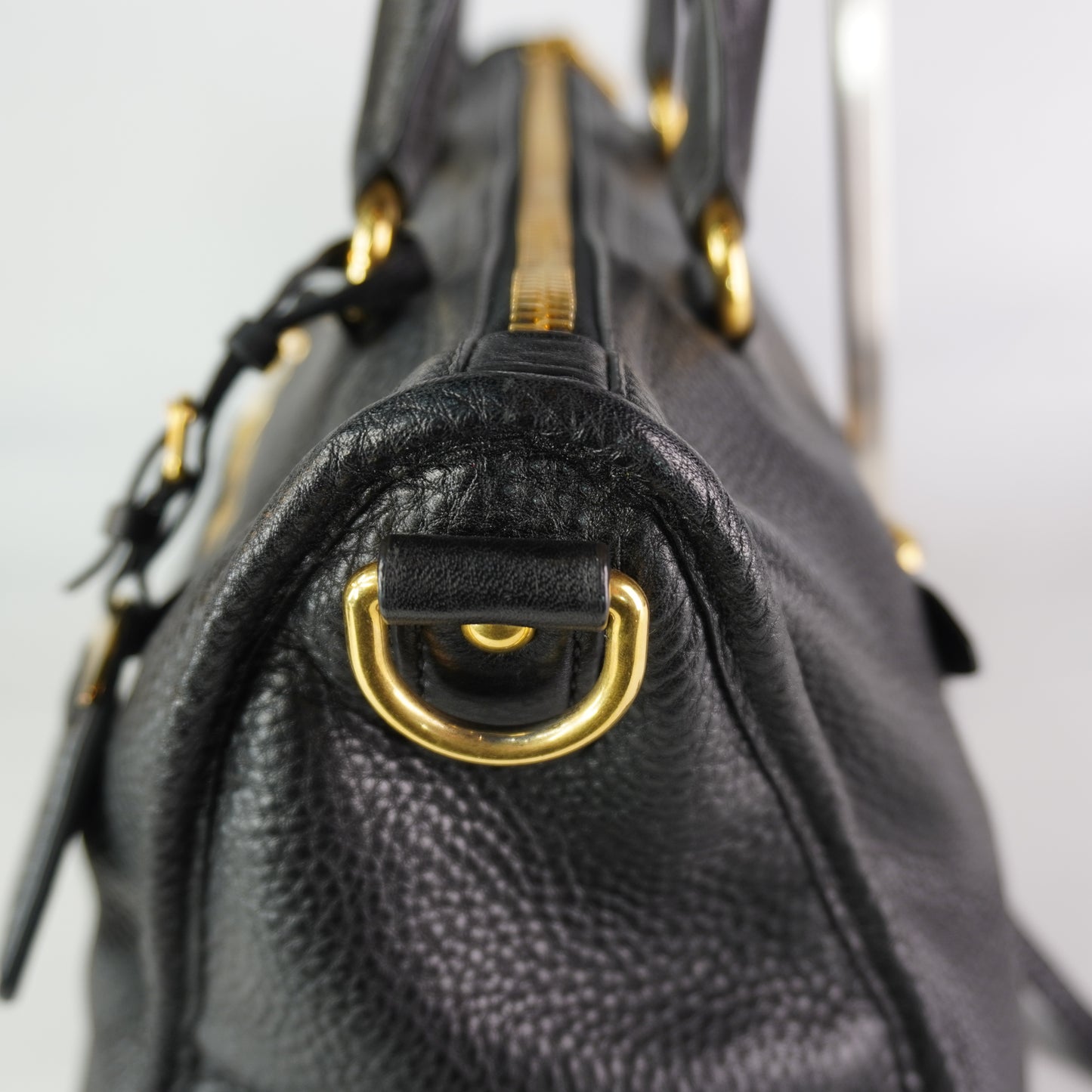 Prada Vitello Daino Black