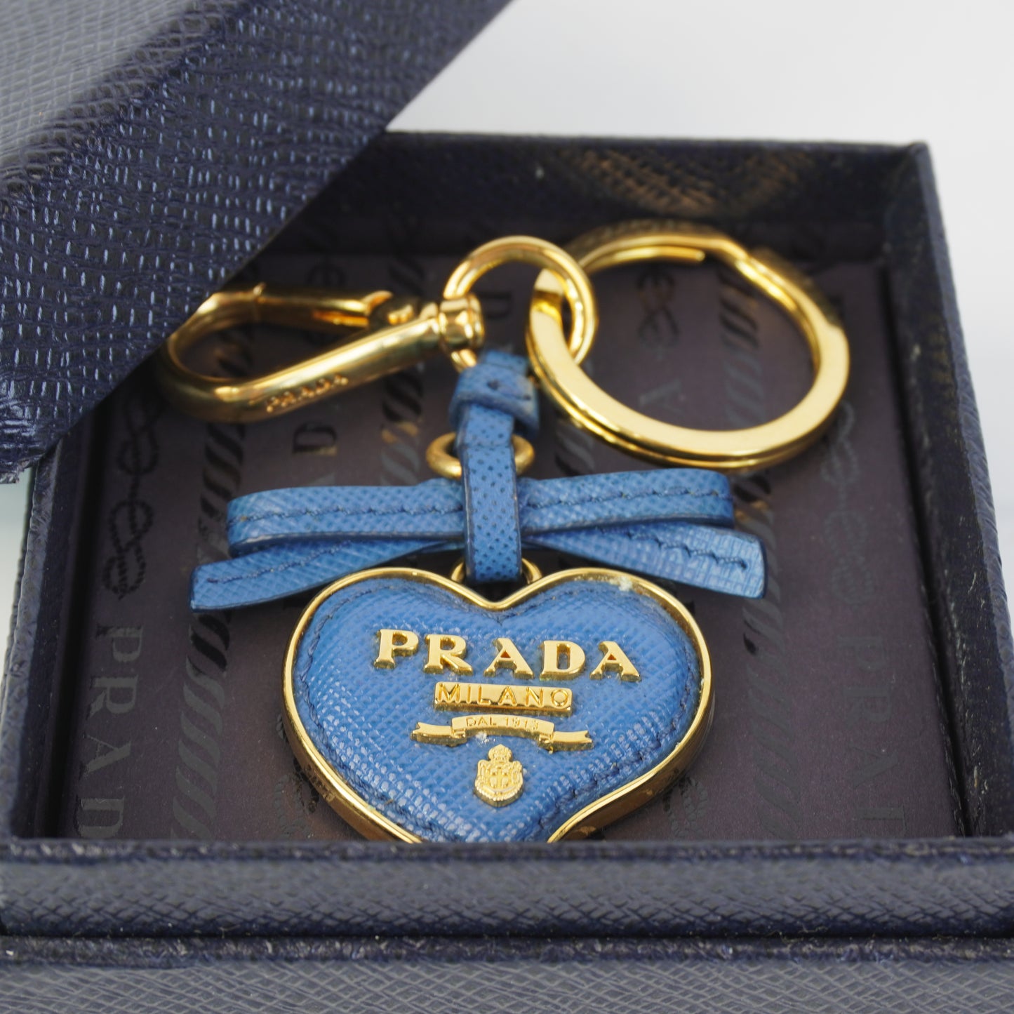 Prada  Saffiano Heart Charm