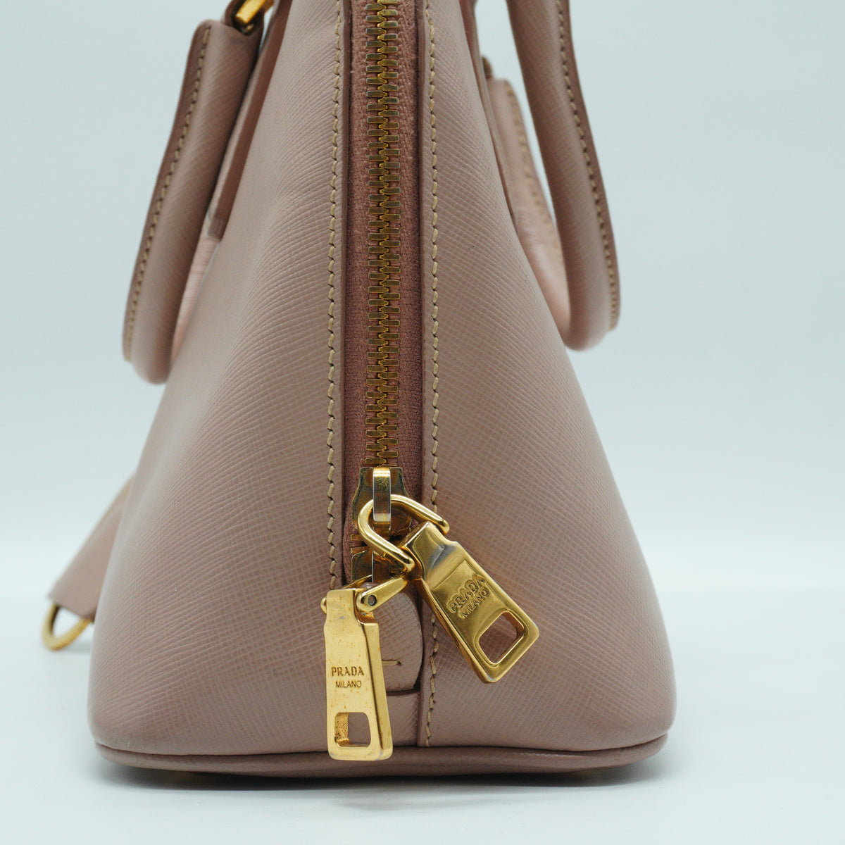 Prada Small Saffiano Nude Pink GHW