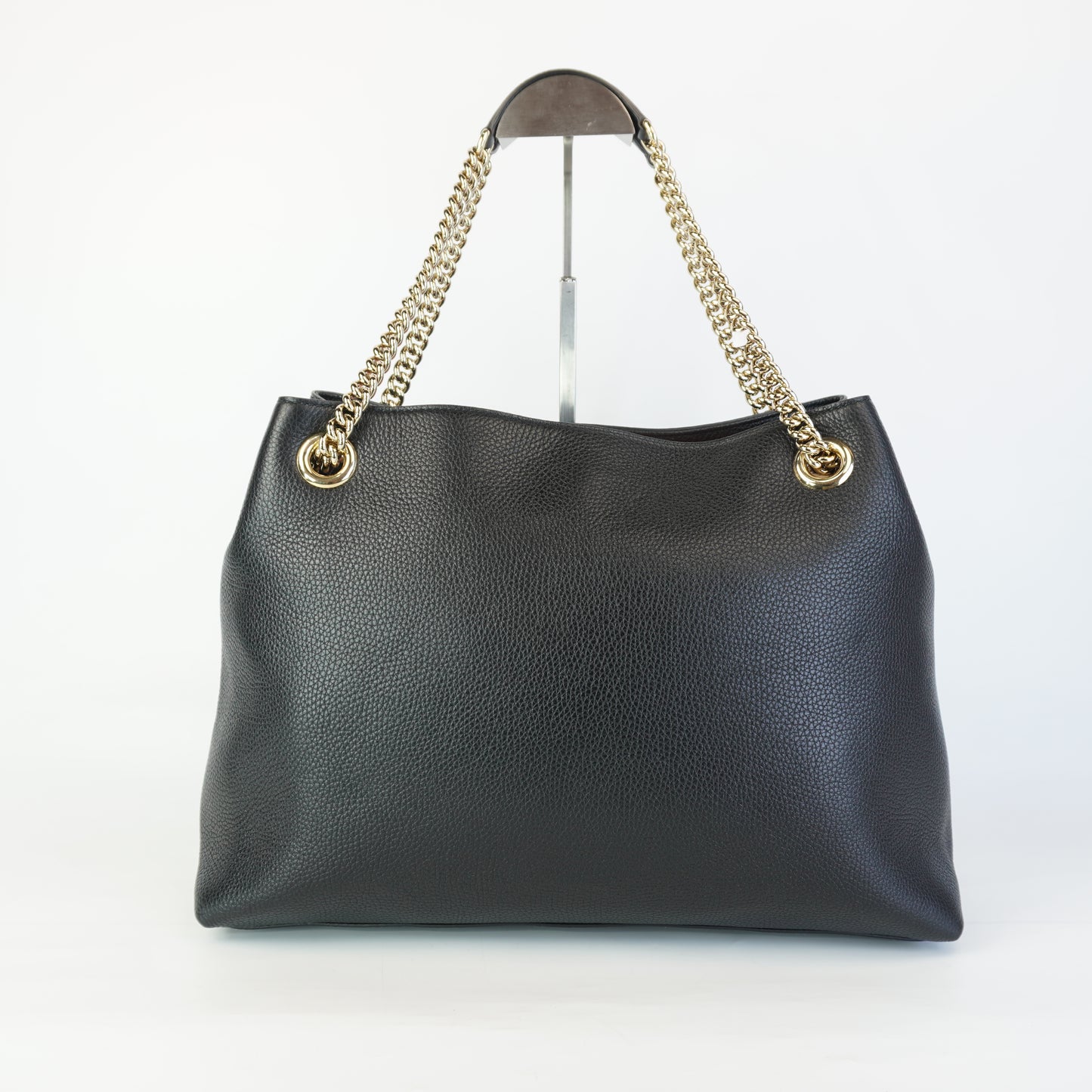 Gucci Soho Chain Tote Black Large GHW