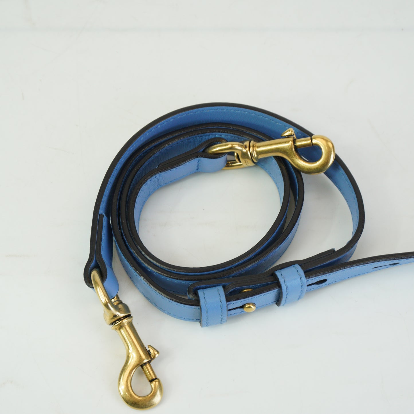 Gucci	GG Marmont Matelasse Top Handle  Blue Medium GHW