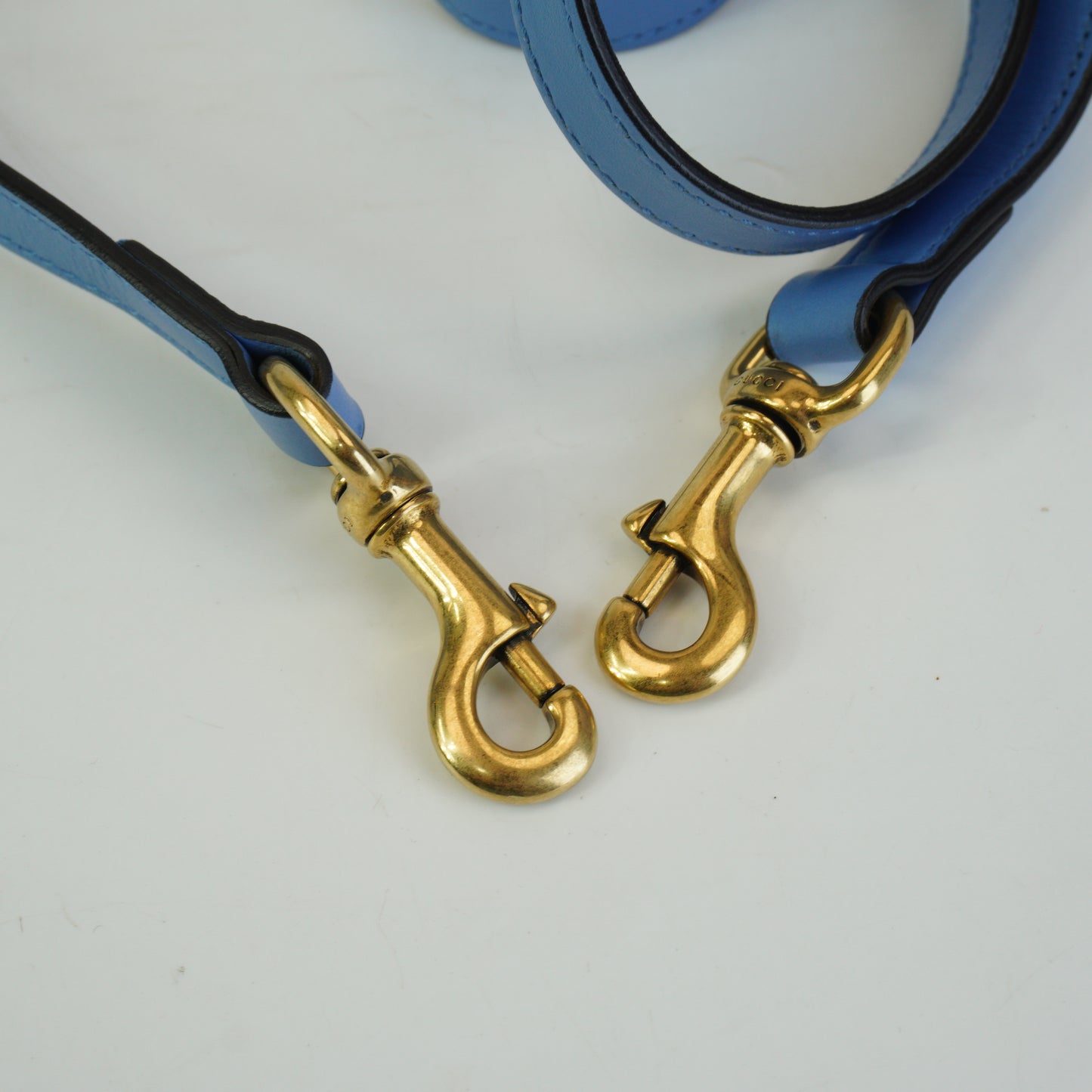Gucci	GG Marmont Matelasse Top Handle  Blue Medium GHW