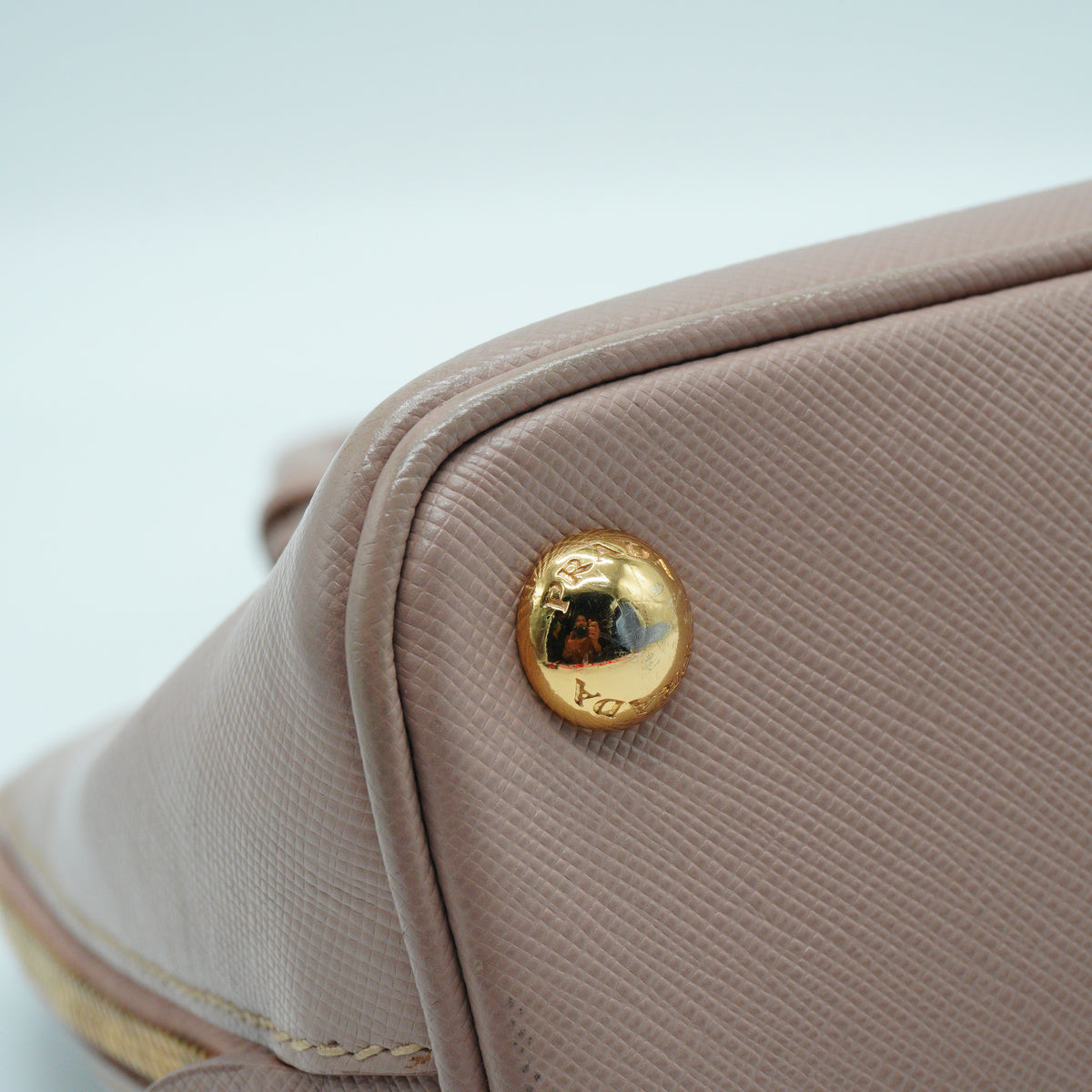 Prada Small Saffiano Nude Pink GHW