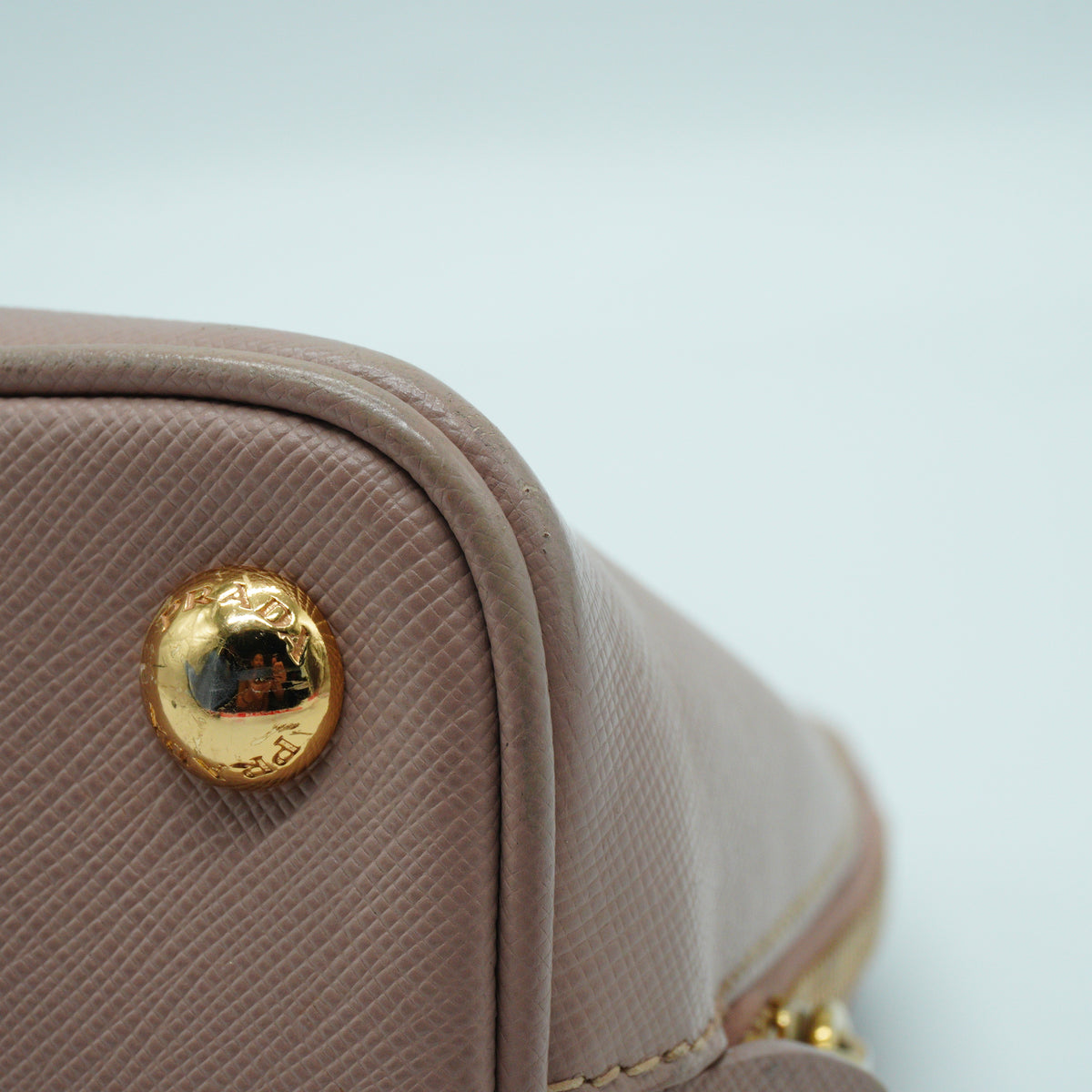 Prada Small Saffiano Nude Pink GHW