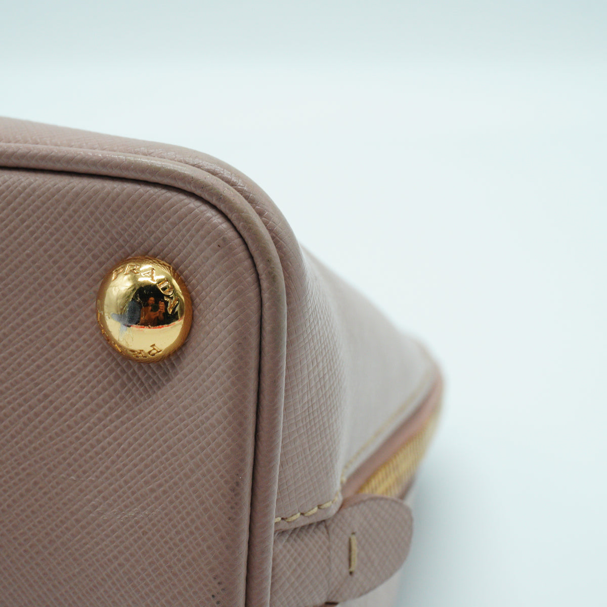 Prada Small Saffiano Nude Pink GHW