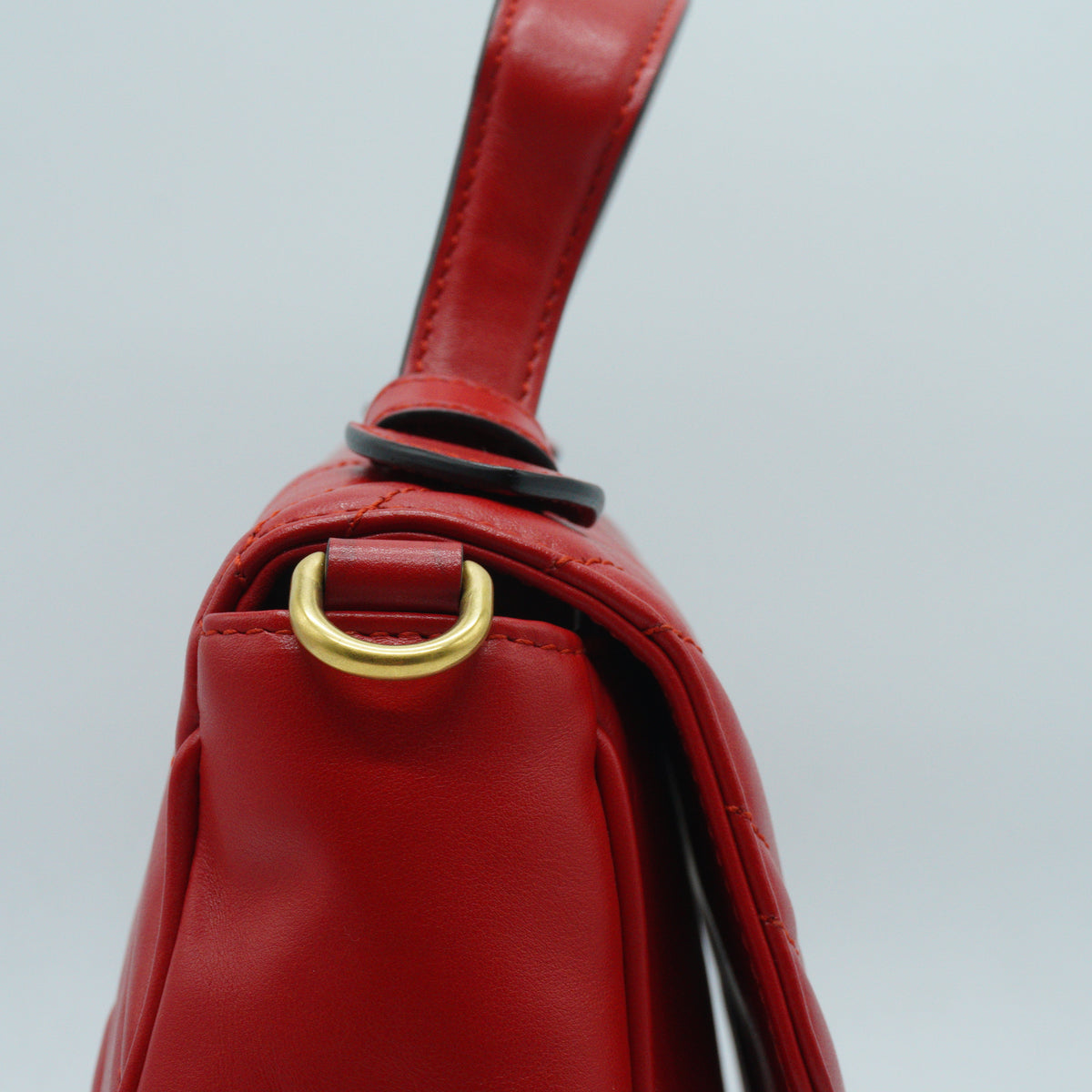 Gucci GG Marmont Top Handle medium Red GHW