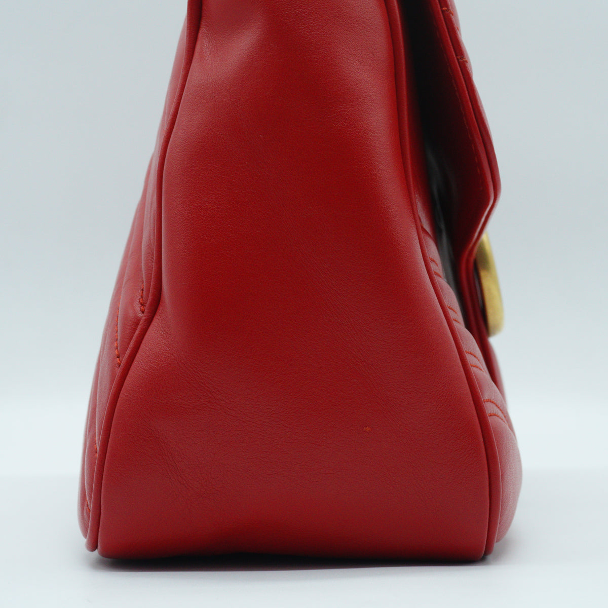 Gucci GG Marmont Top Handle medium Red GHW