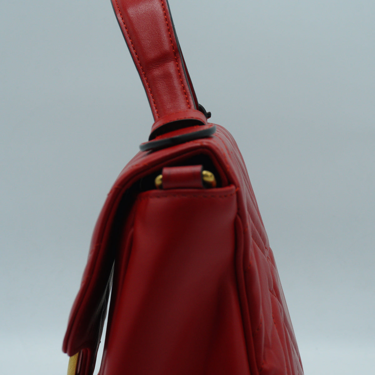 Gucci GG Marmont Top Handle medium Red GHW