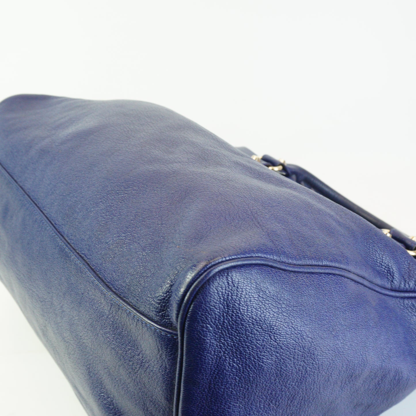 Balenciaga	Motocross Metallic Edge City Bag Blue Obscur Medium GHW