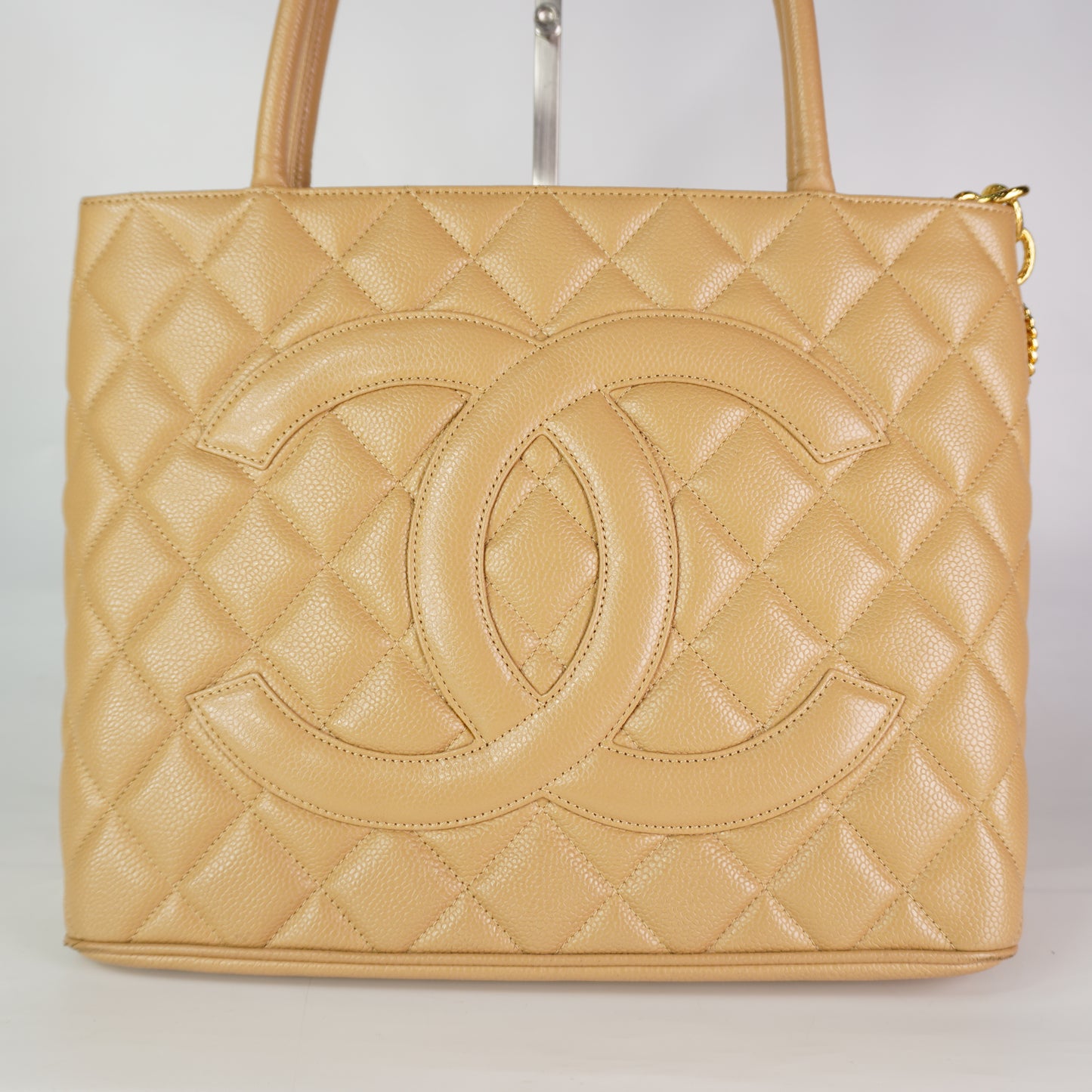 Chanel Medallion Beige Cavair