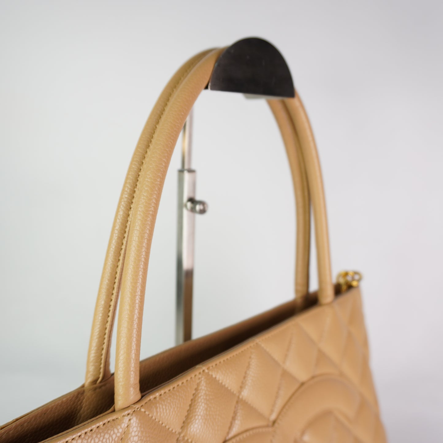Chanel Medallion Beige Cavair