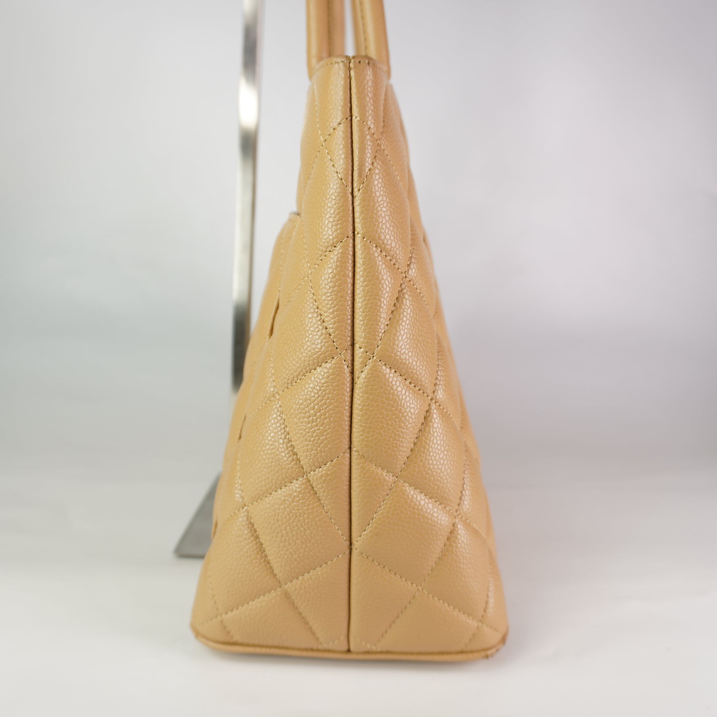 Chanel Medallion Beige Cavair