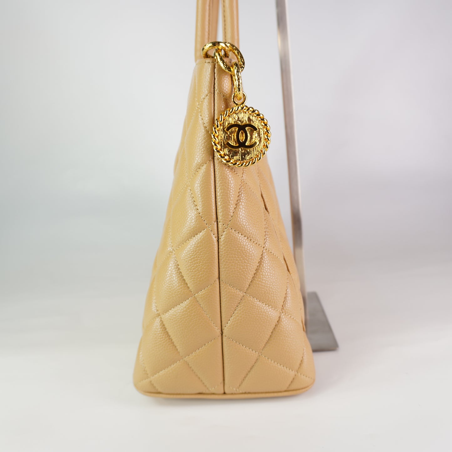 Chanel Medallion Beige Cavair