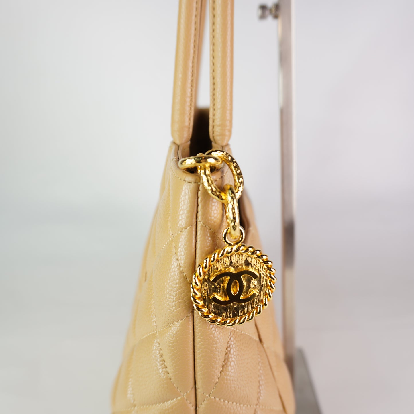 Chanel Medallion Beige Cavair