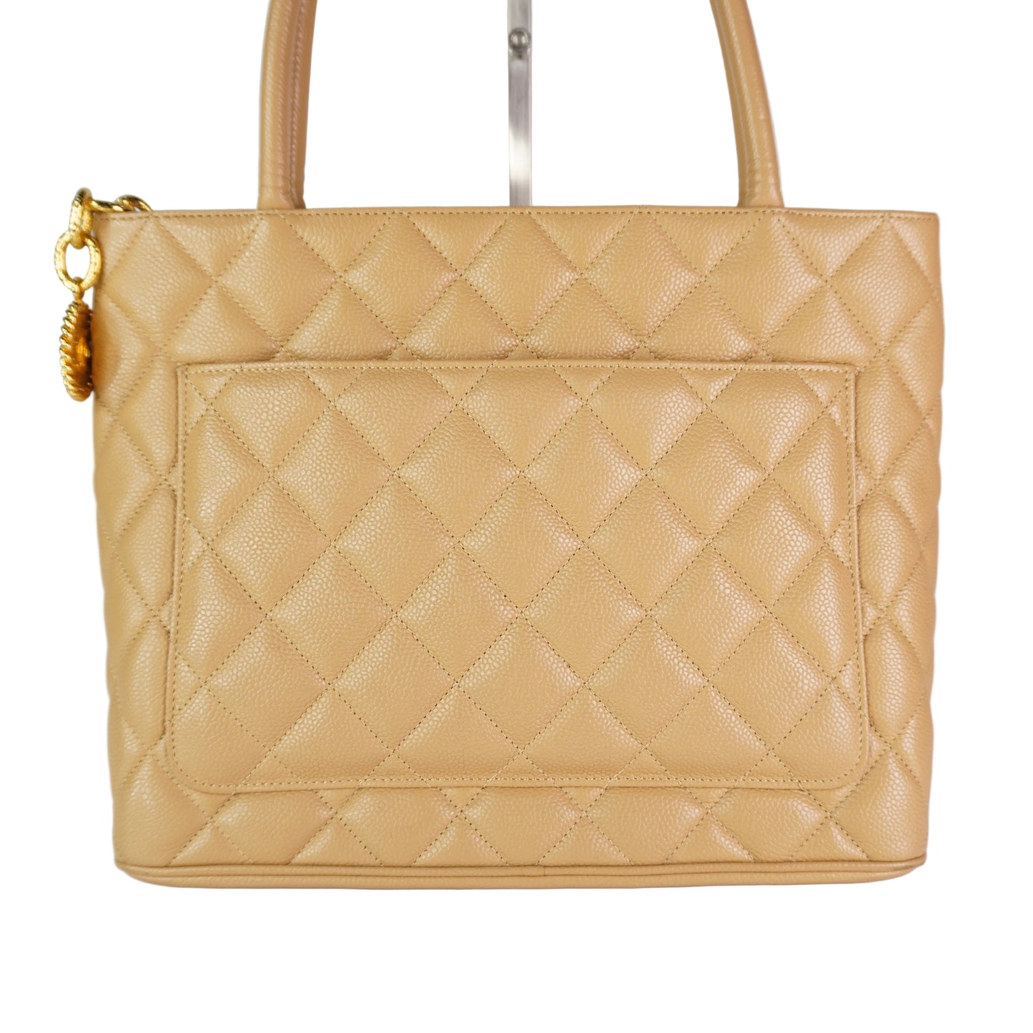 Chanel Medallion Beige Cavair