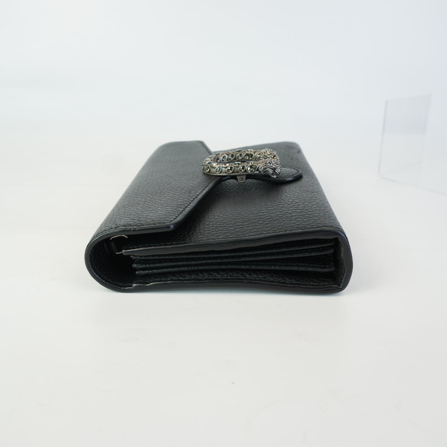 Gucci Dionysus Black Pebbled Mini Chain