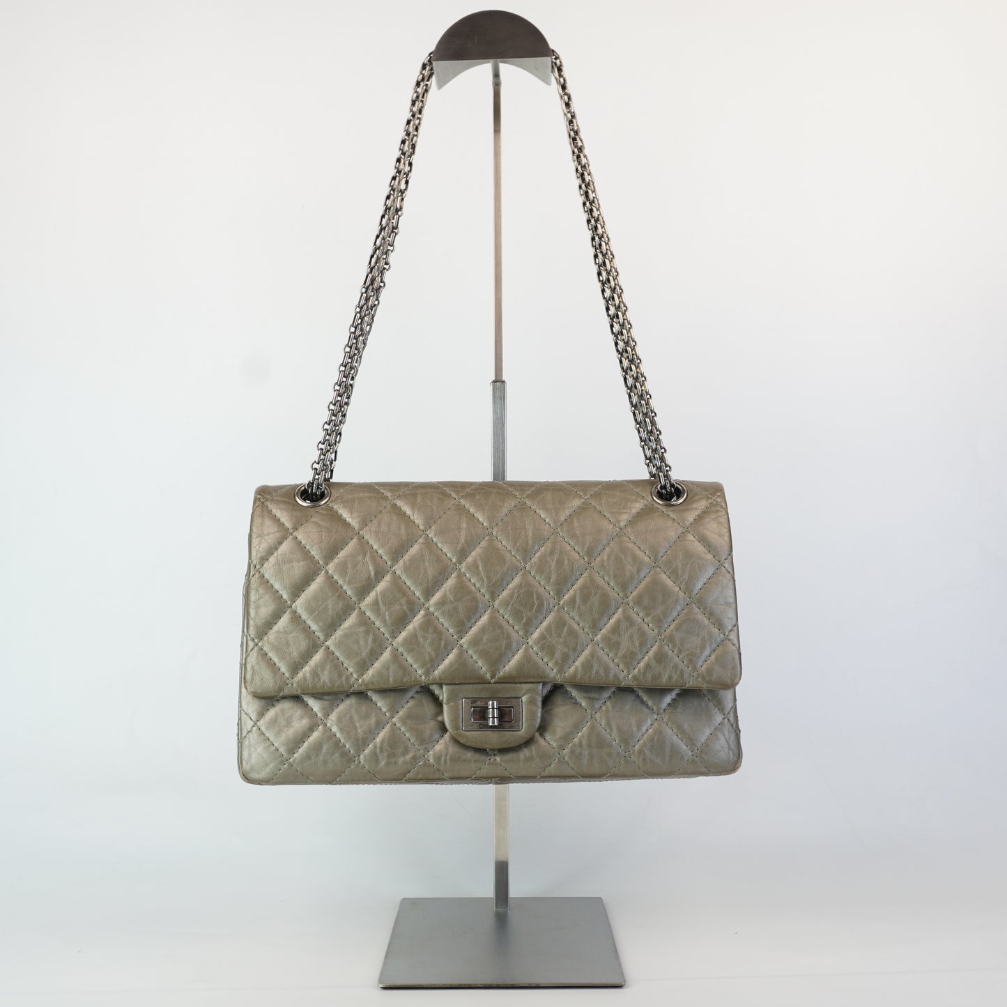 Chanel Double Flap Gray