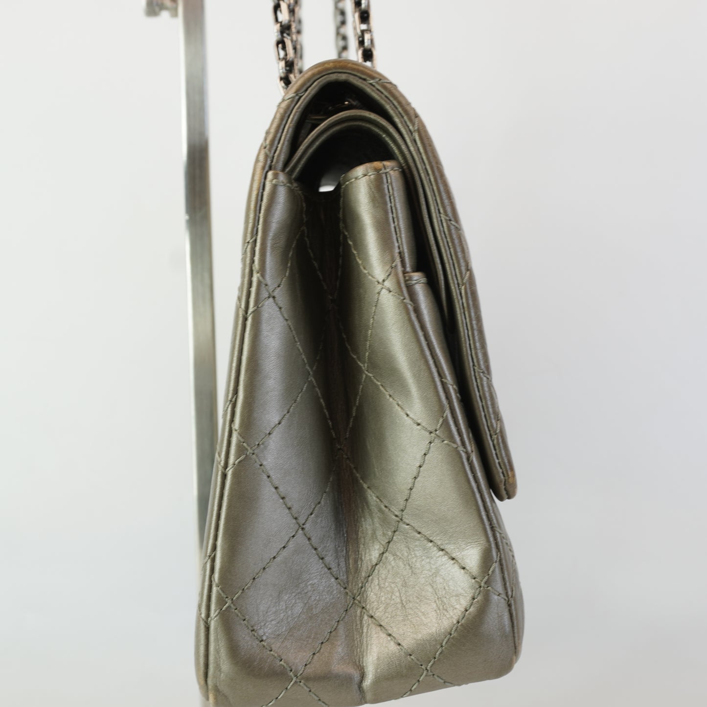 Chanel Double Flap Gray