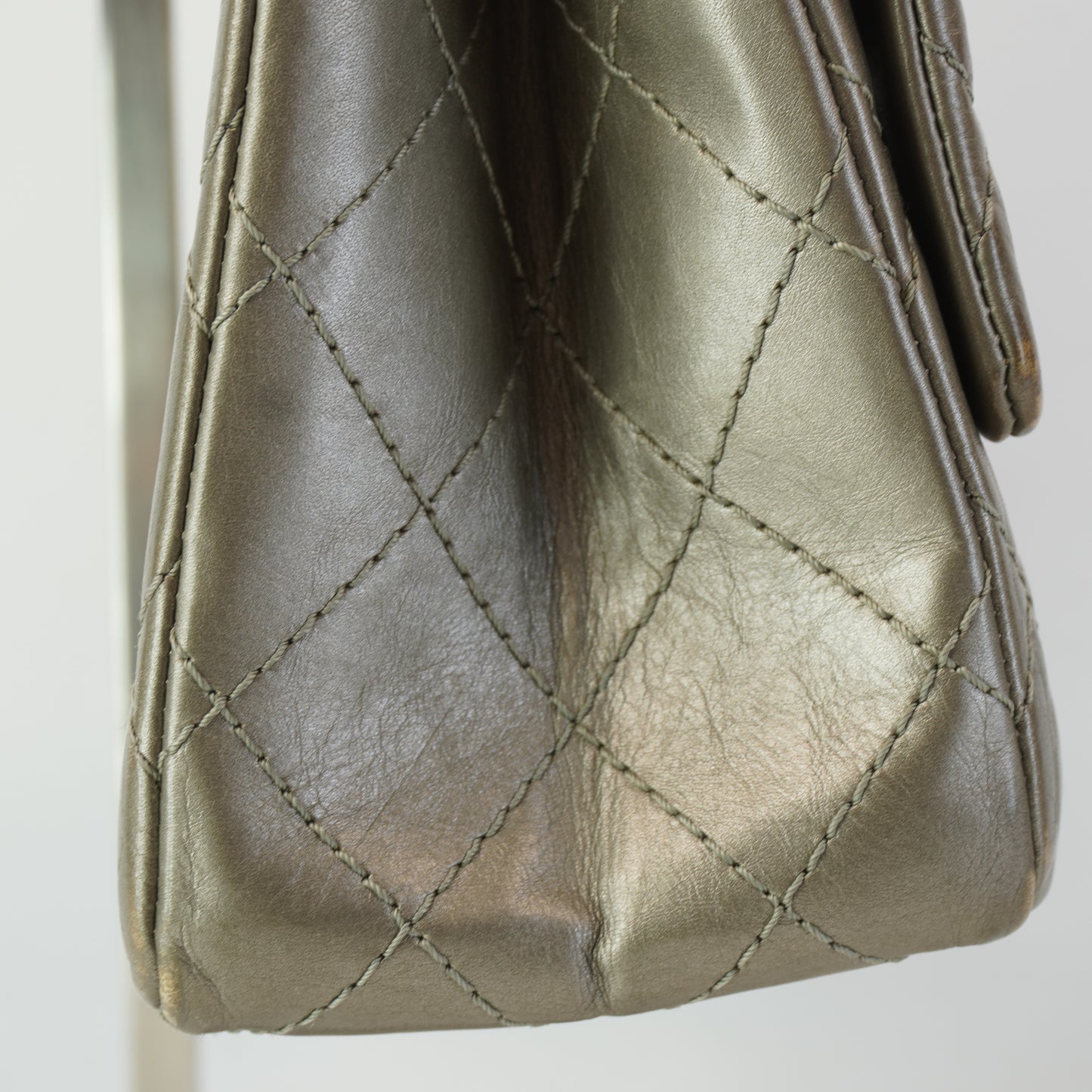 Chanel Double Flap Gray