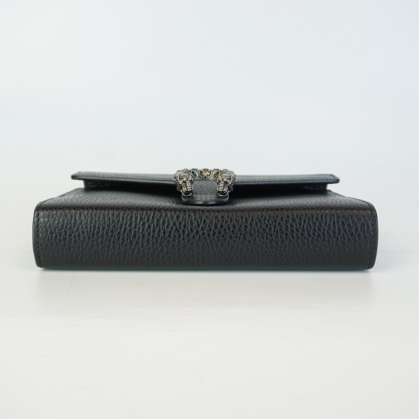 Gucci Dionysus Black Pebbled Mini Chain