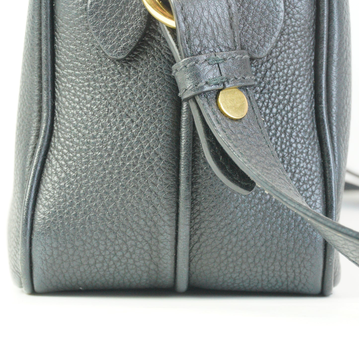 Prada Vitello Daino Double Zip Camera Bag Black Small  GHW