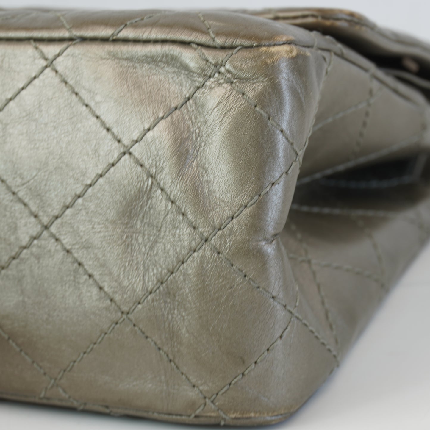Chanel Double Flap Gray