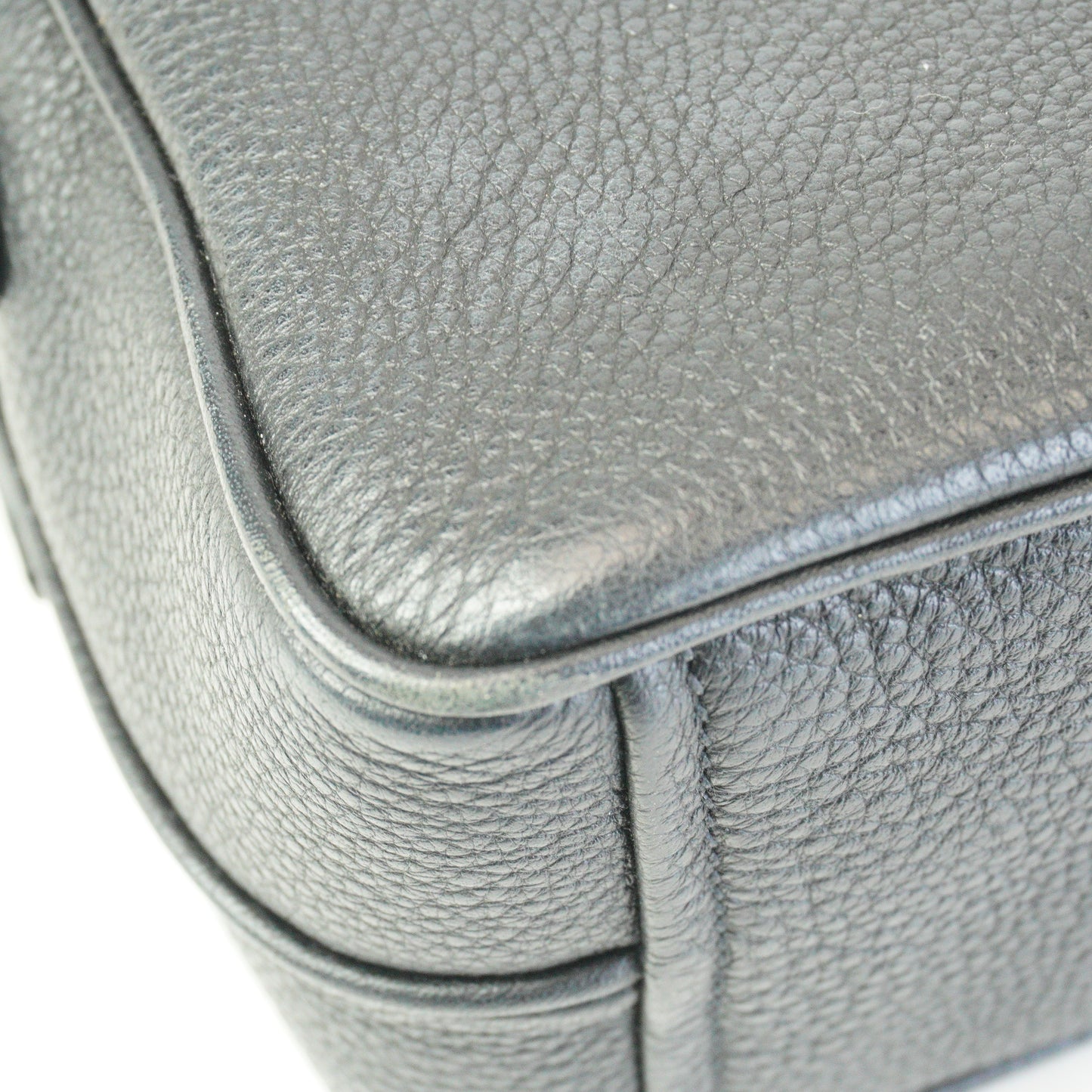 Prada Vitello Daino Double Zip Camera Bag Black Small  GHW