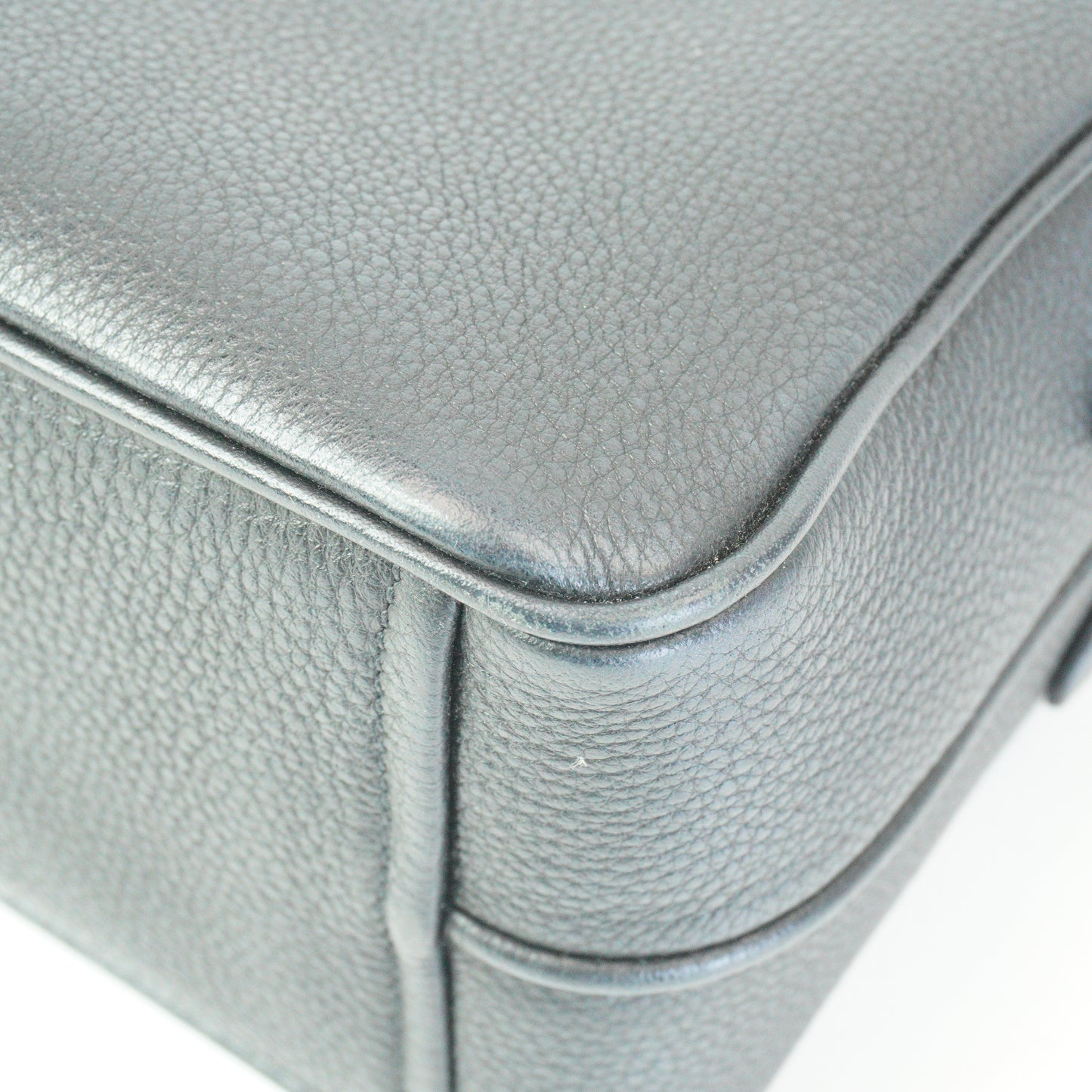 Prada Vitello Daino Double Zip Camera Bag Black Small  GHW