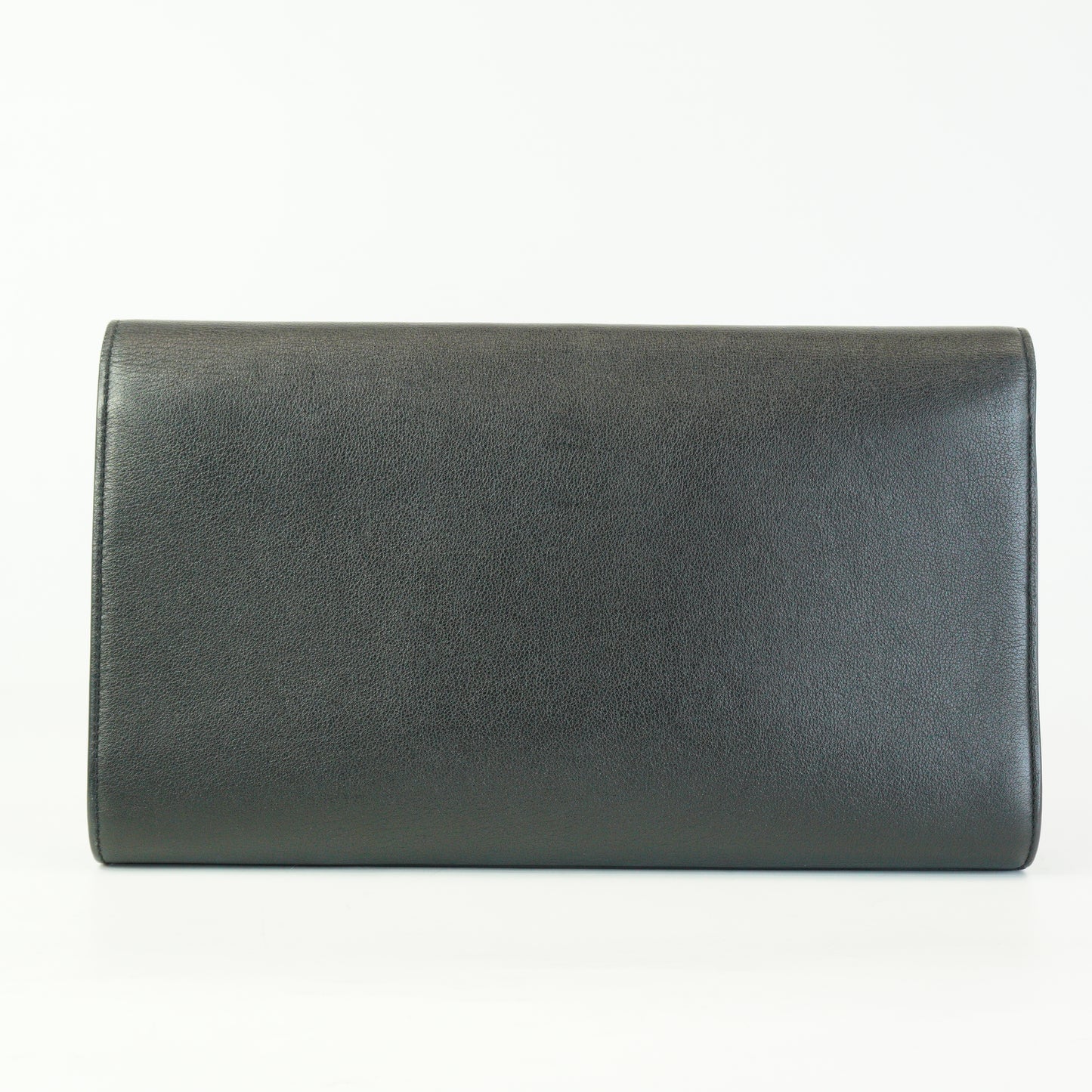 YSL	Belle de jour Black Leather Clutch GHW