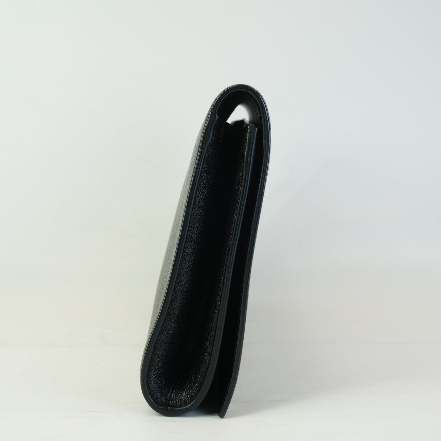 YSL	Belle de jour Black Leather Clutch GHW