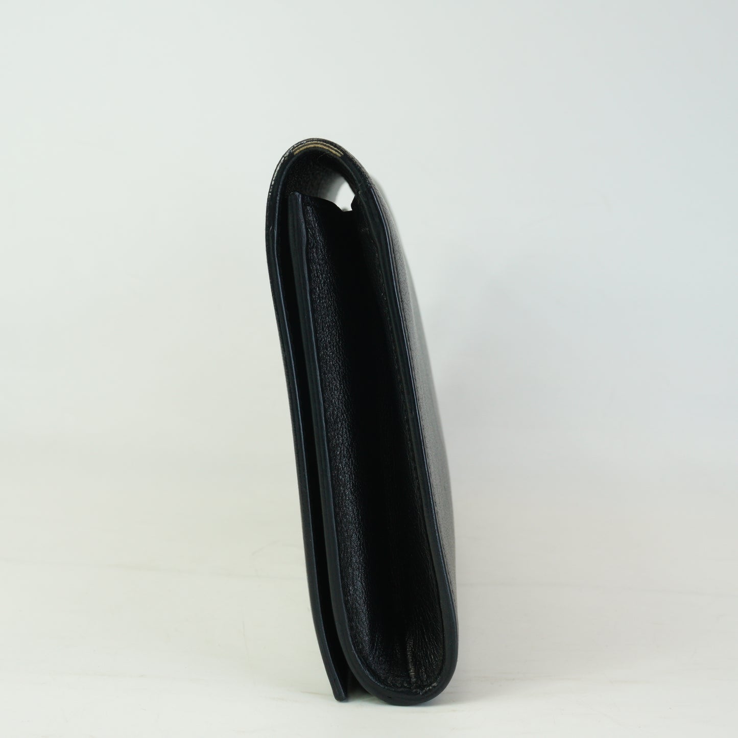 YSL	Belle de jour Black Leather Clutch GHW