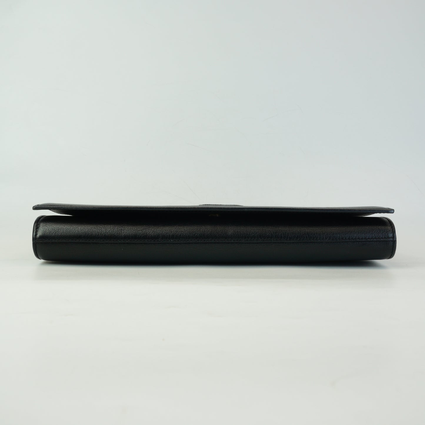 YSL	Belle de jour Black Leather Clutch GHW