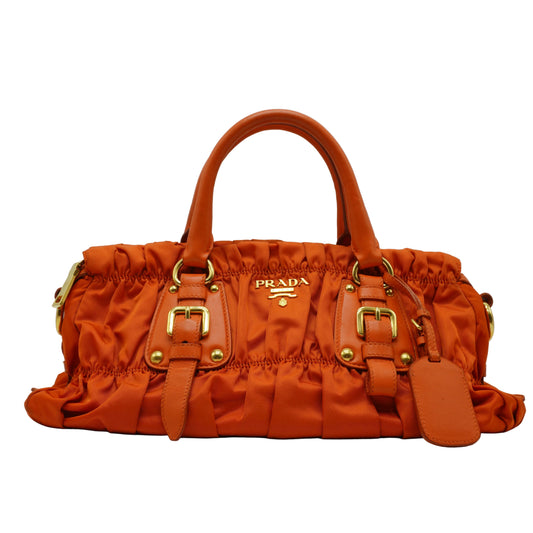 Prada Tessuto Gaufre Convertible Satchel Large GHW
