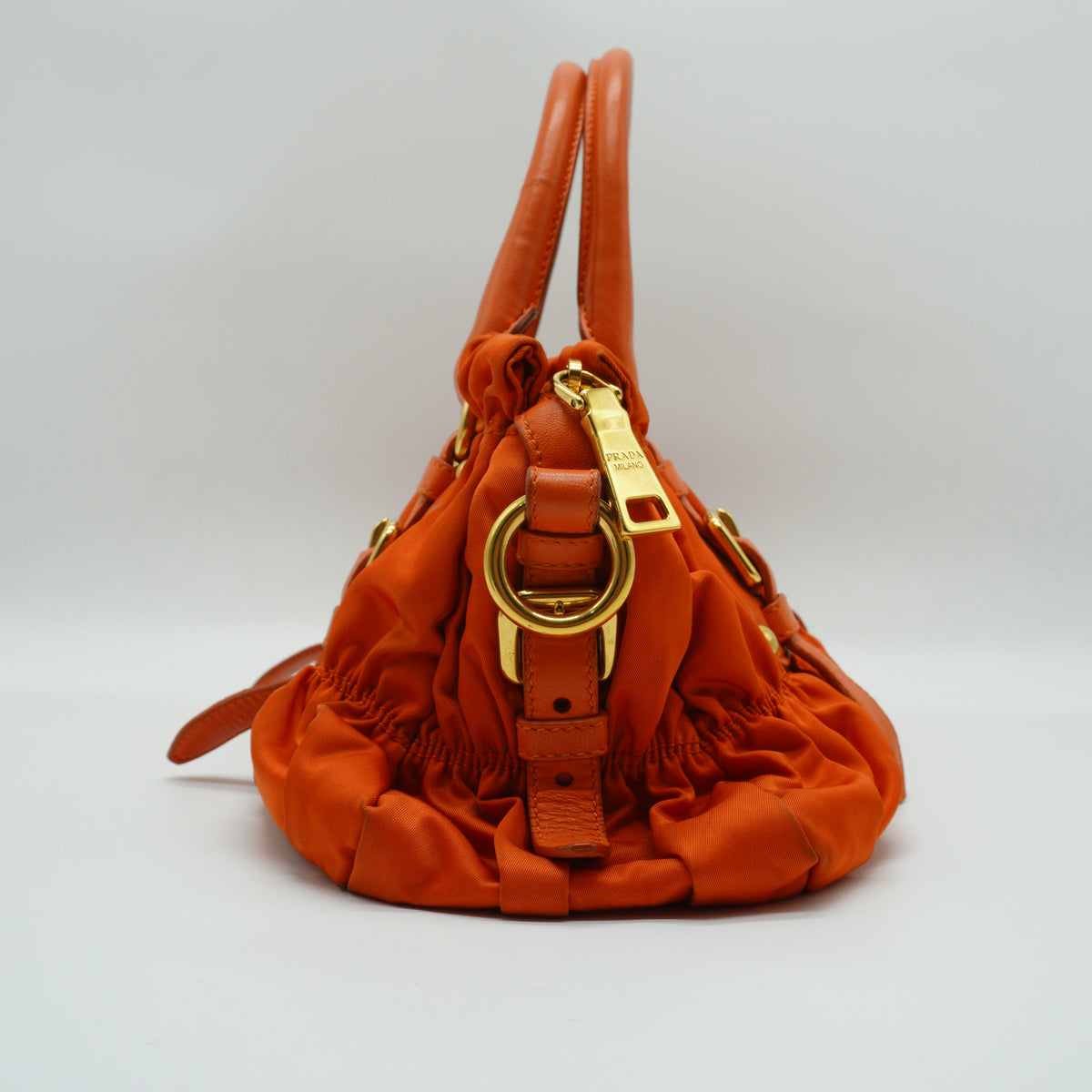 Prada Tessuto Gaufre Convertible Satchel Large GHW