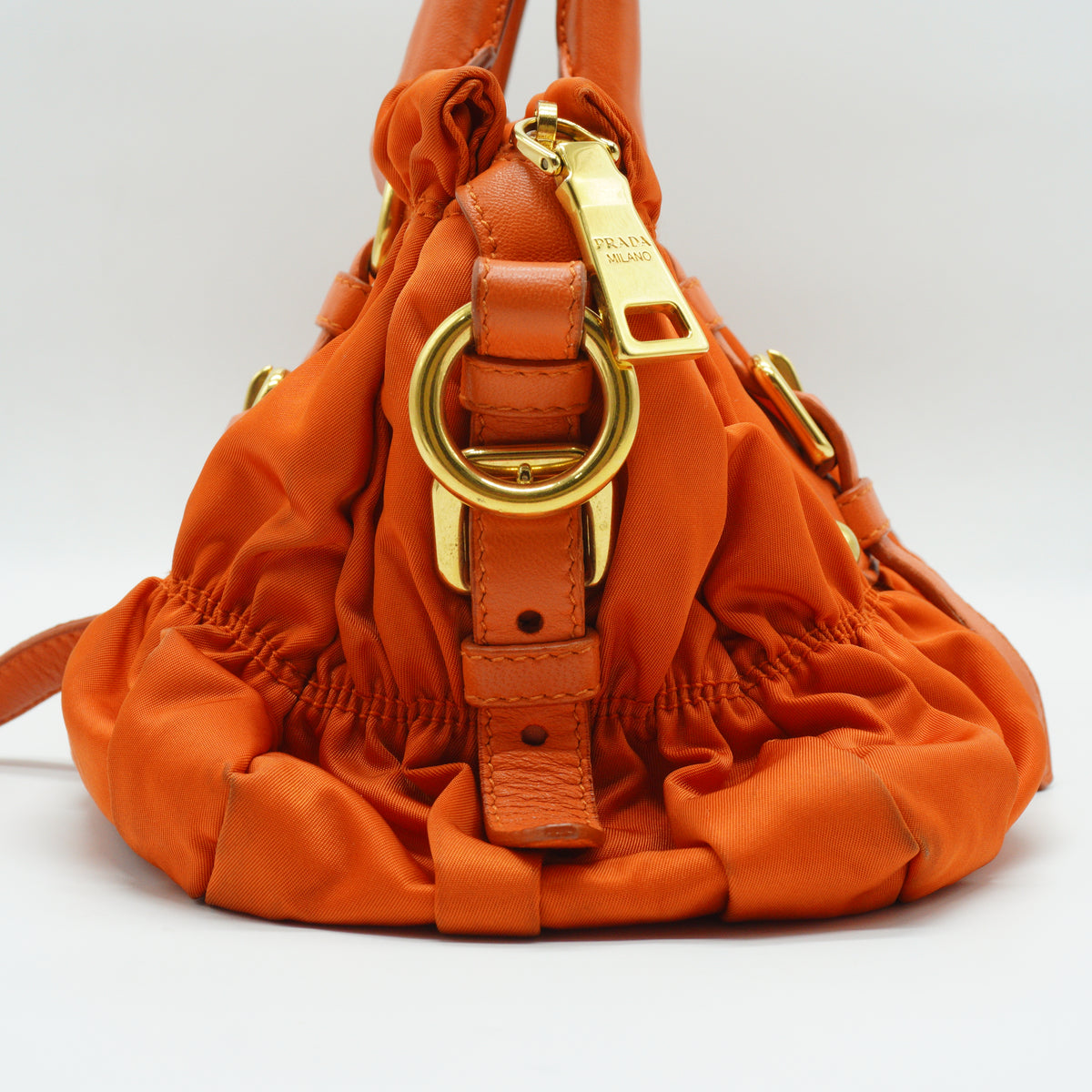 Prada Tessuto Gaufre Convertible Satchel Large GHW