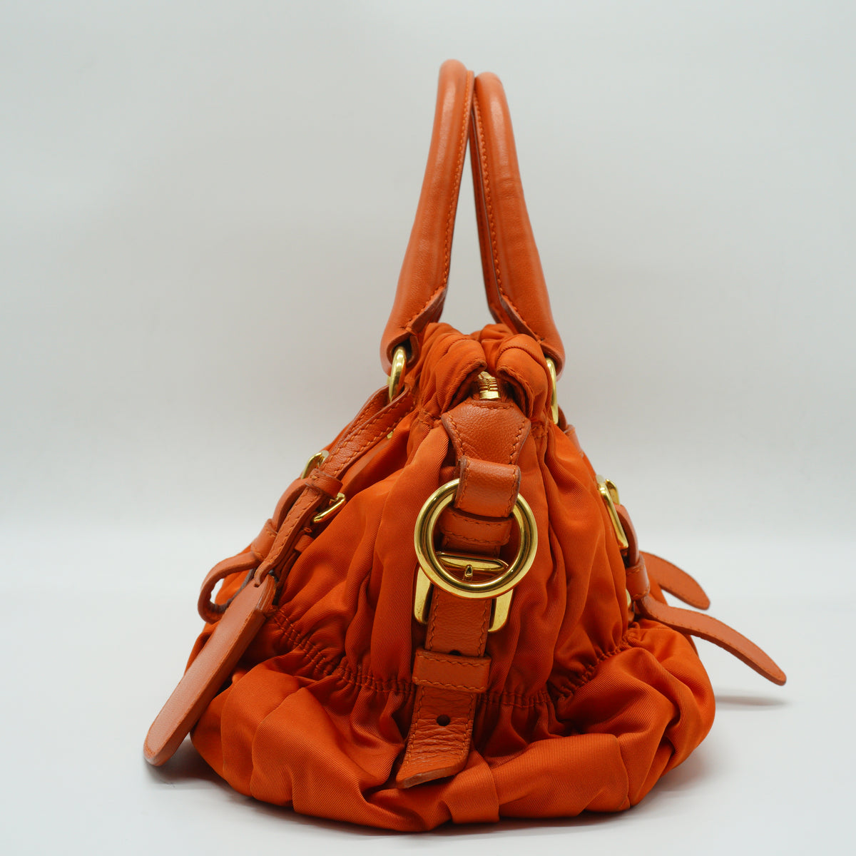Prada Tessuto Gaufre Convertible Satchel Large GHW