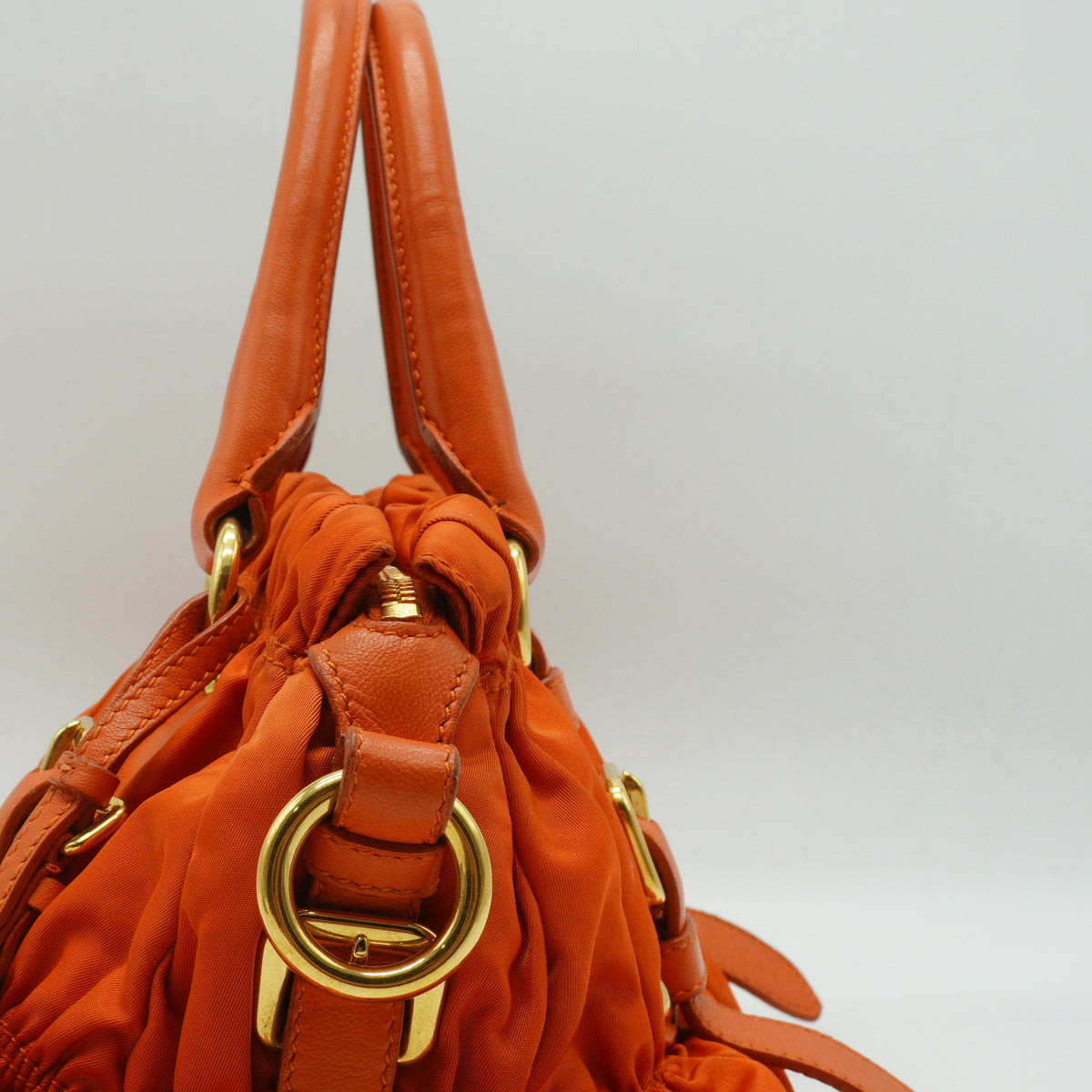 Prada Tessuto Gaufre Convertible Satchel Large GHW