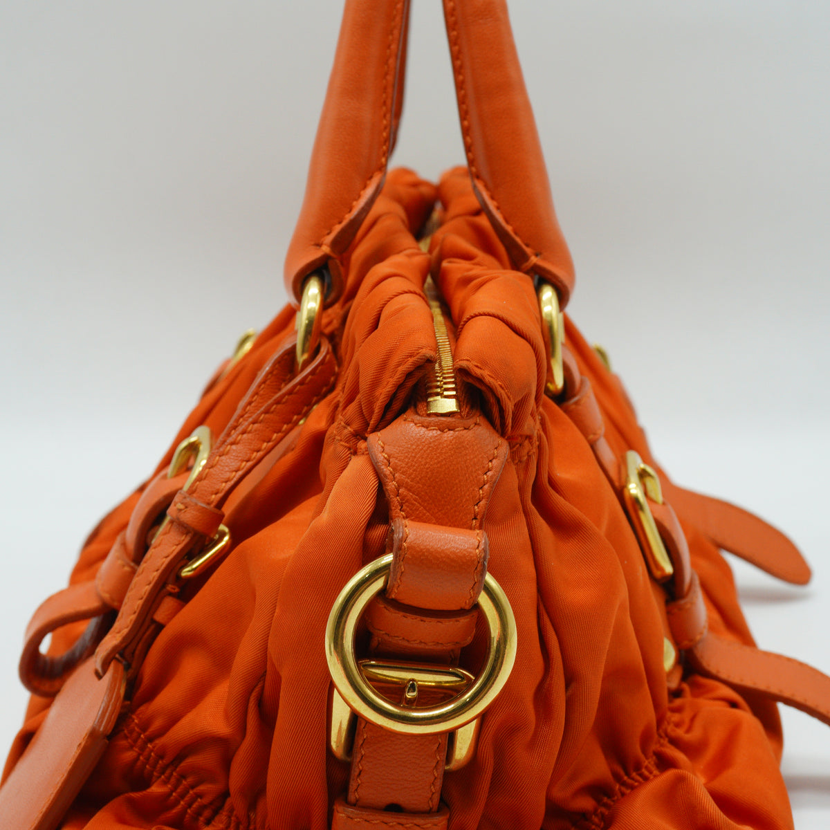 Prada Tessuto Gaufre Convertible Satchel Large GHW