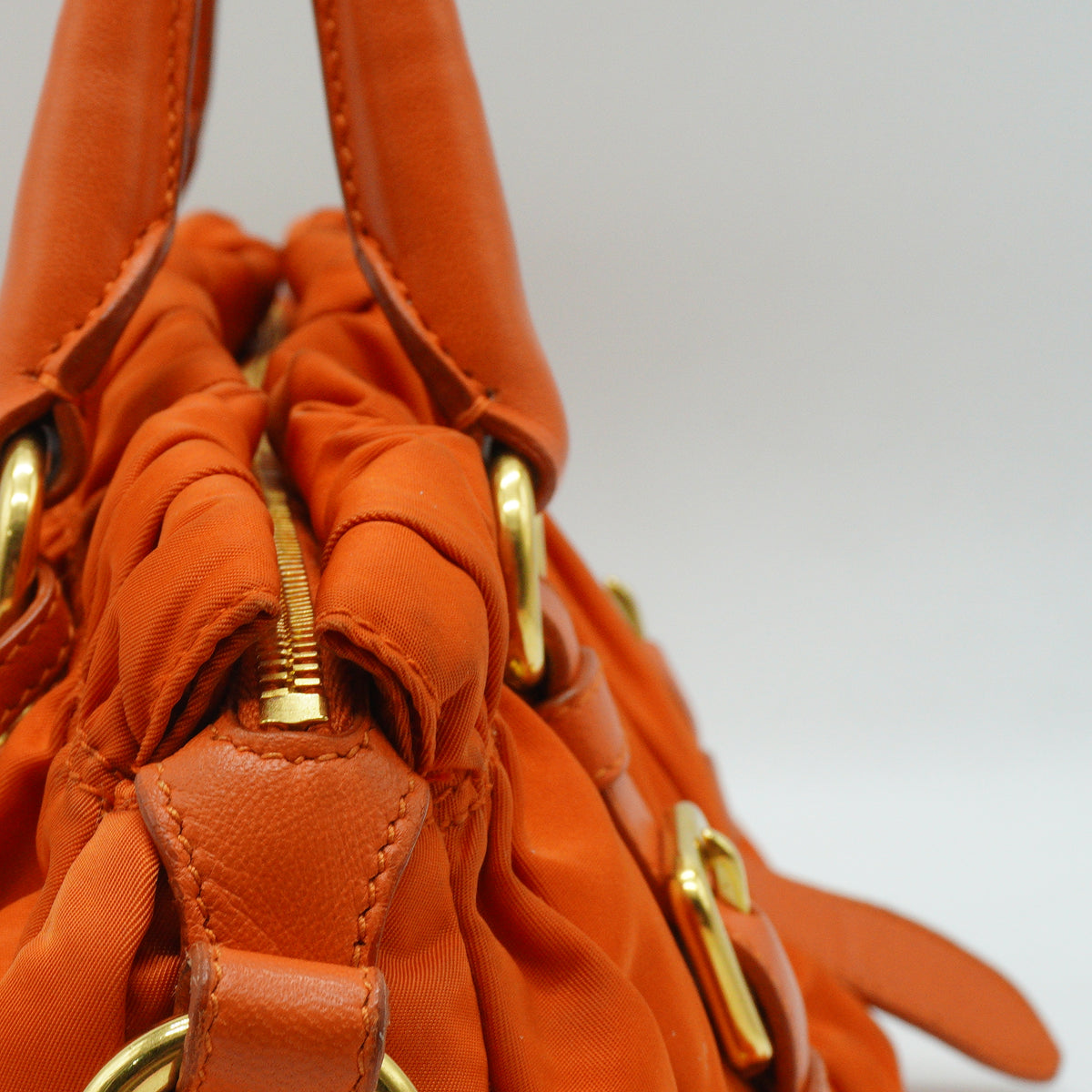 Prada Tessuto Gaufre Convertible Satchel Large GHW