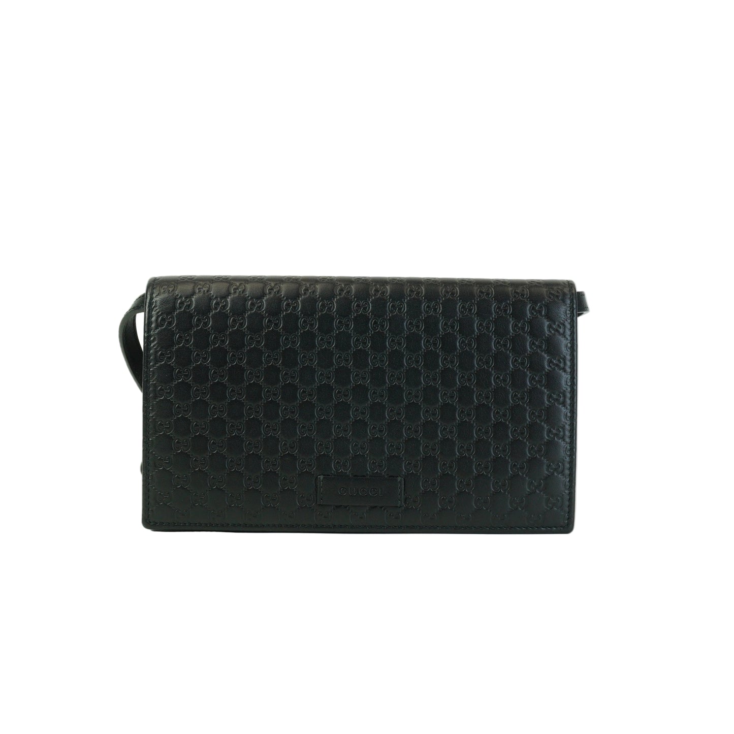 Gucci Microguccissima Leather Crossbody Wallet