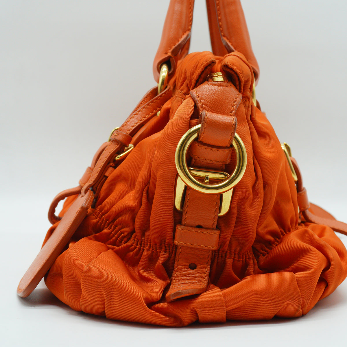 Prada Tessuto Gaufre Convertible Satchel Large GHW