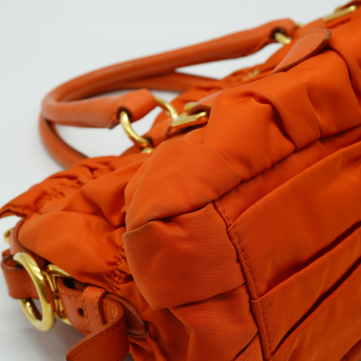 Prada Tessuto Gaufre Convertible Satchel Large GHW