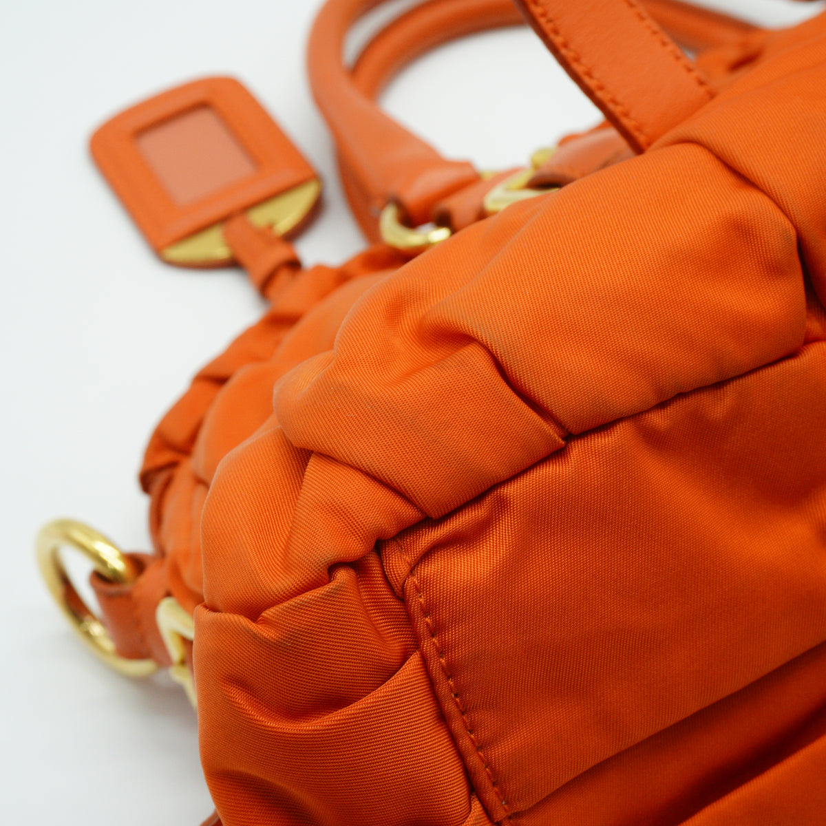 Prada Tessuto Gaufre Convertible Satchel Large GHW