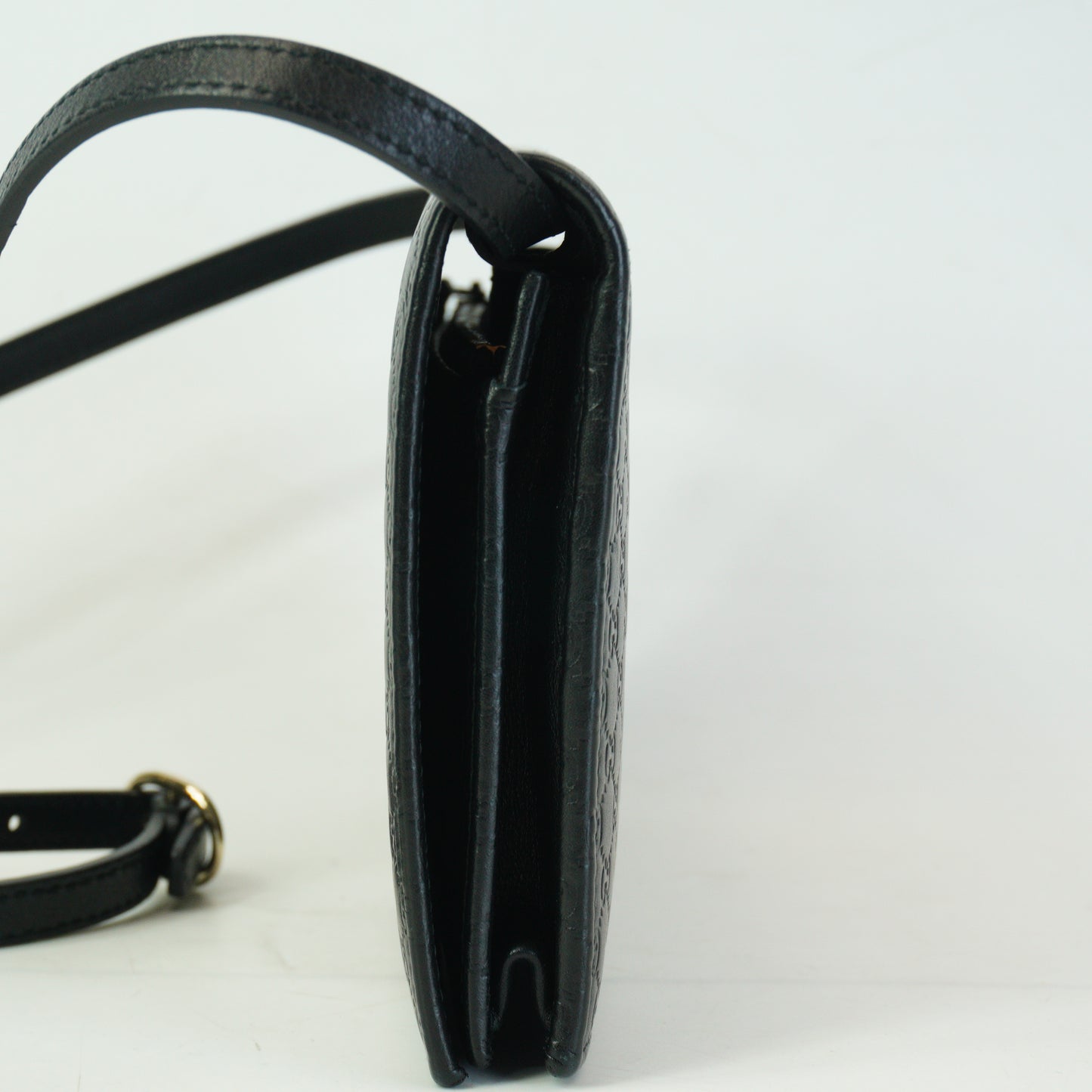 Gucci Microguccissima Leather Crossbody Wallet